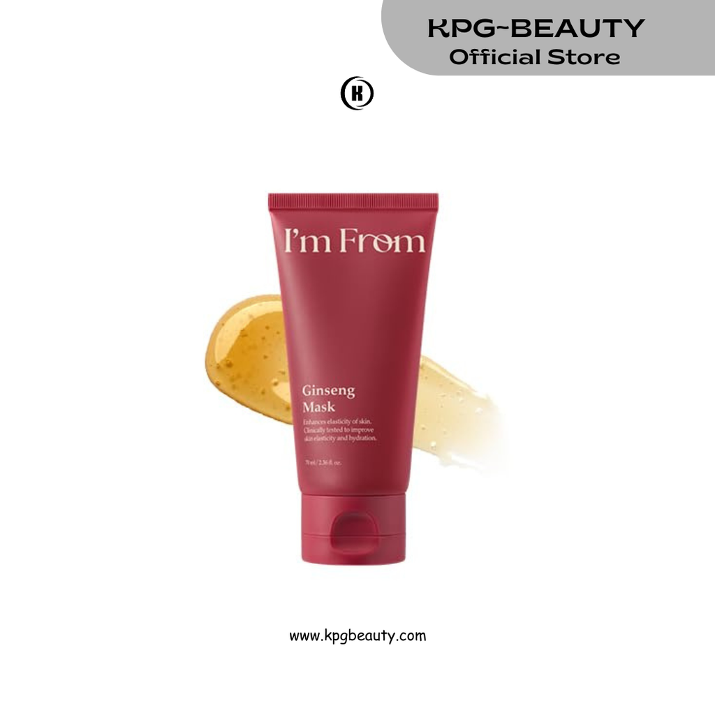 I’m From Ginseng Mask, Korean Wash-Off Mask with Red Ginseng Extract for Elasticity, Nourishment & Moisture Care 70ml IAM FROM