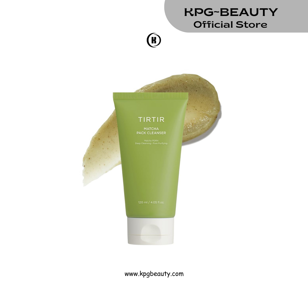 TIRTIR Matcha Pack Cleanser | Deep Pore Cleanser & Exfoliating Face Wash, Gelato-to-Foam, 2-in-1 Blackhead & Sebum Control – 5,000ppm Matcha PDRN + AHA Complex, Korean Cleanser for Sensitive Skin 120ml TIRTIR
