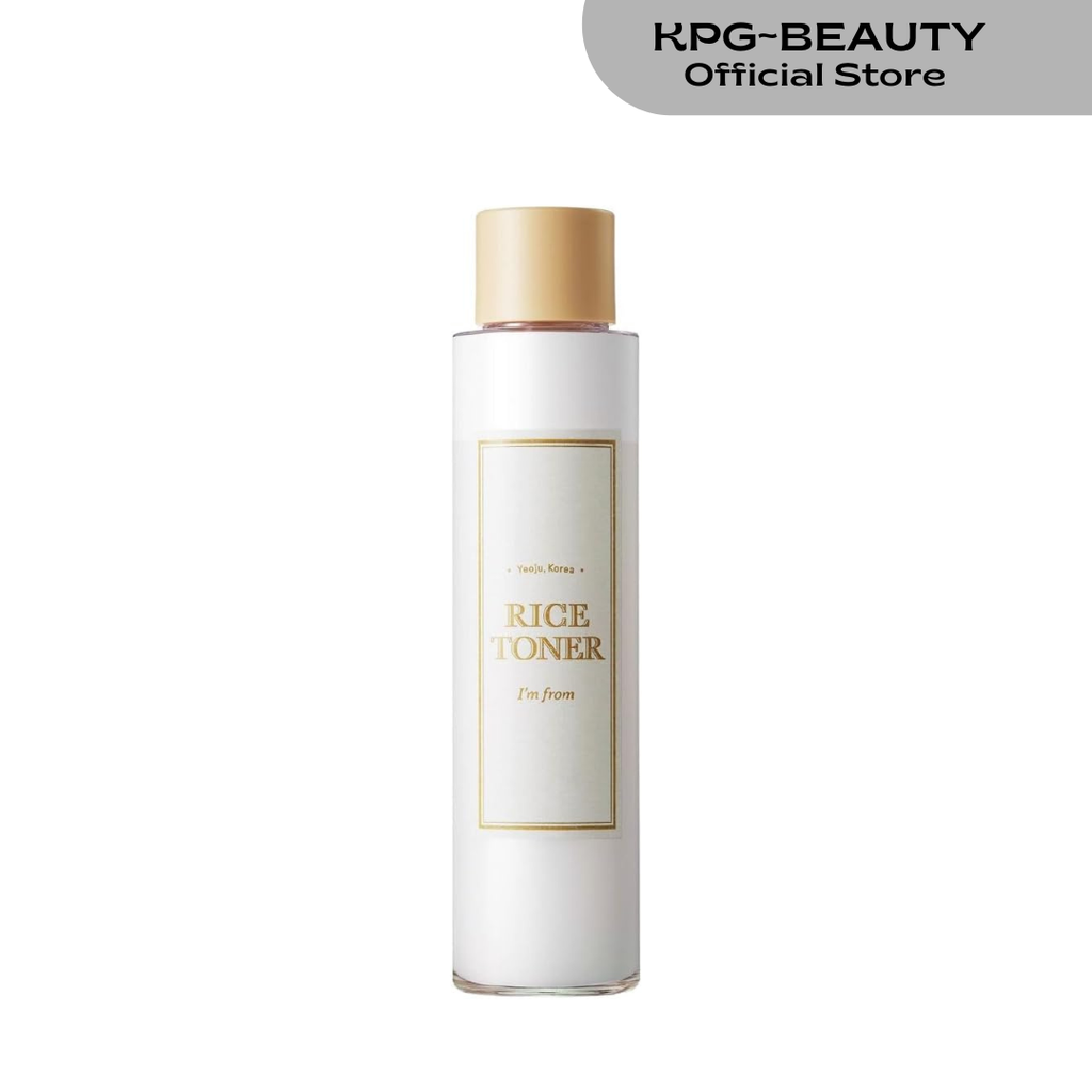 I'm From Rice Toner, Korea Glow Milky Rice Toner, Glass&Dewy, Hydration, Calming, All Skin Types, Korean Skin Care 150ML IAM FROM