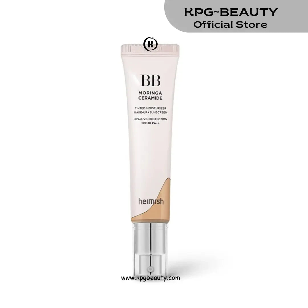 HEIMISH Moringa Ceramide BB Cream SPF 30 PA 23N Light Medium 2.05 oz | High Coverage Moisturizing Spot Cover UV Shield 30g KPG BEAUTY - KPGBEAUTY