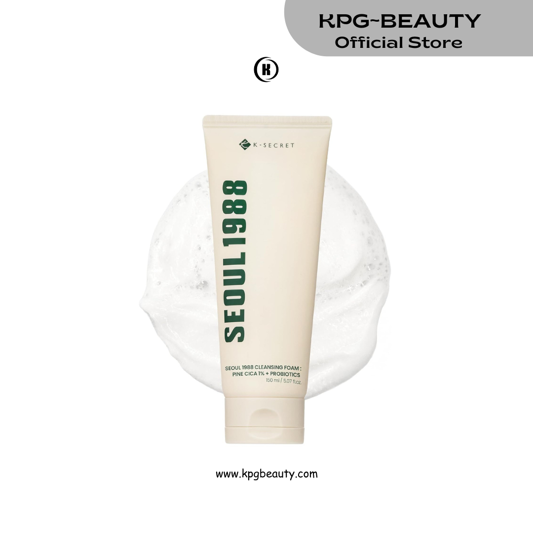 K-SECRET SEOUL 1988 Cica Cleansing Foam – Deep Pore Cleansing & Soothing Care | Daily Facial Cleanser for Sensitive Skin | Korean Skincare, 150ml KSecret