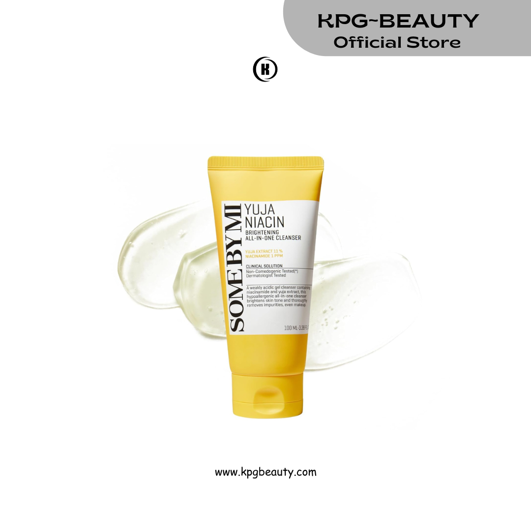 SOME BY MI Yuja Niacin Brightening All in One Cleanser - 3.38Oz, 100ml - Mild Daily Face Wash for Dull-Looking Skin - Low pH Formula with No Irritation - Pore and Sebum Care - Korean Skin Care KSecret