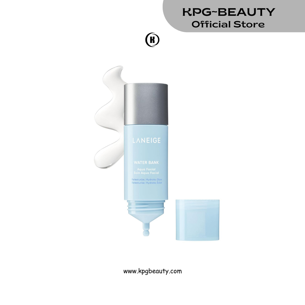 LANEIGE Water Bank Aqua Facial Serum 30ml | K-Beauty Exfoliating & Hydrating Serum | AHA BHA PHA Gentle Exfoliation| Hyaluronic Acid & Ceramide Glow Boost | Smooth, Soft, Radiant Skin LANEIGE