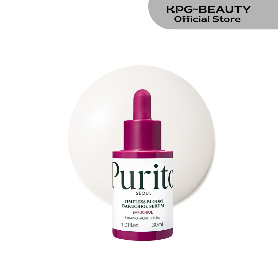 PURITO SEOUL Timeless Bloom Bakuchiol Serum, Korean Jeju Hydrangea, for Sensitive Skin, Ampoule, Fine Line Reduction, Anti Aging Facial Serum for face, K-Beauty, 30ml 1fl.oz Purito Seoul