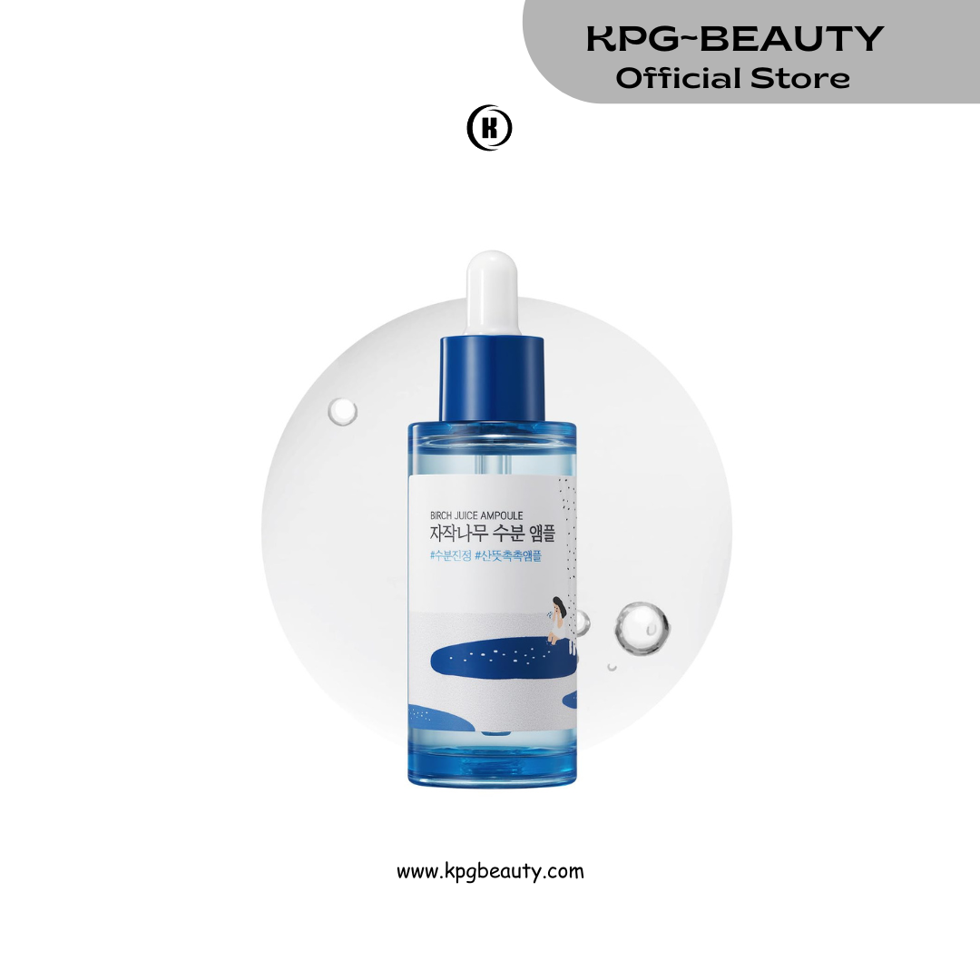 ROUND LAB Birch Juice Moisturizing Ampoule 1.69 Fl Oz, 7-Second Hydration Absorption, 72-hour long-lasting moisture, Watery Texture for Layering, Face Moisturizer for Sensitive Skin, Korean Skincare Round Lab