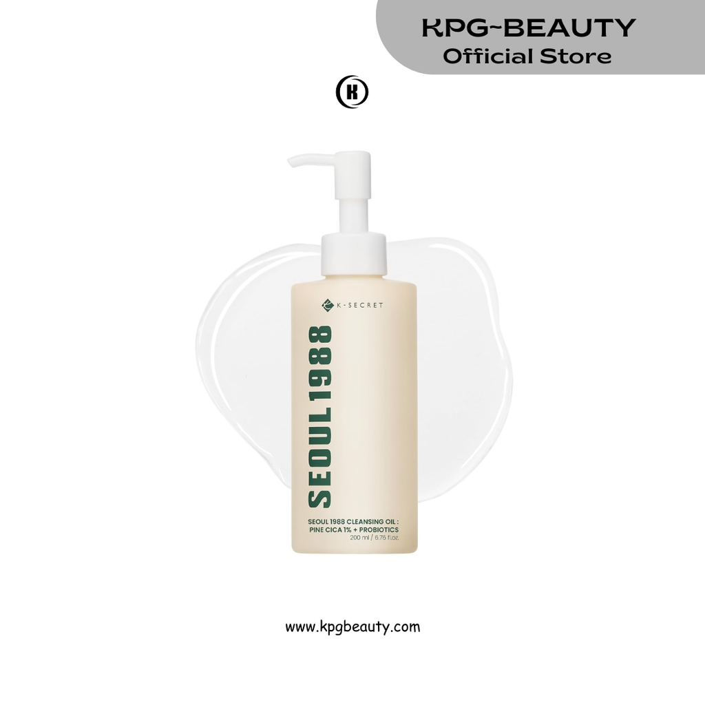 K-SECRET SEOUL 1988 Cica Cleansing Oil – Deep Pore Cleansing & Gentle Exfoliation | Daily Oil Cleanser for Sensitive Skin | Korean Skincare, 200ml KSecret