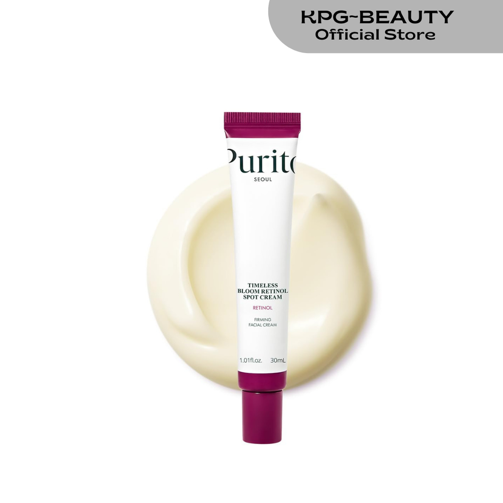 PURITO SEOUL Timeless Bloom Retinol Spot Cream, Korean Jeju Hydrangea, for Sensitive Skin, Retinol Cream, Wrinkle Reduction, Anti Aging Face Cream, K-Beauty, 30ml Purito Seoul