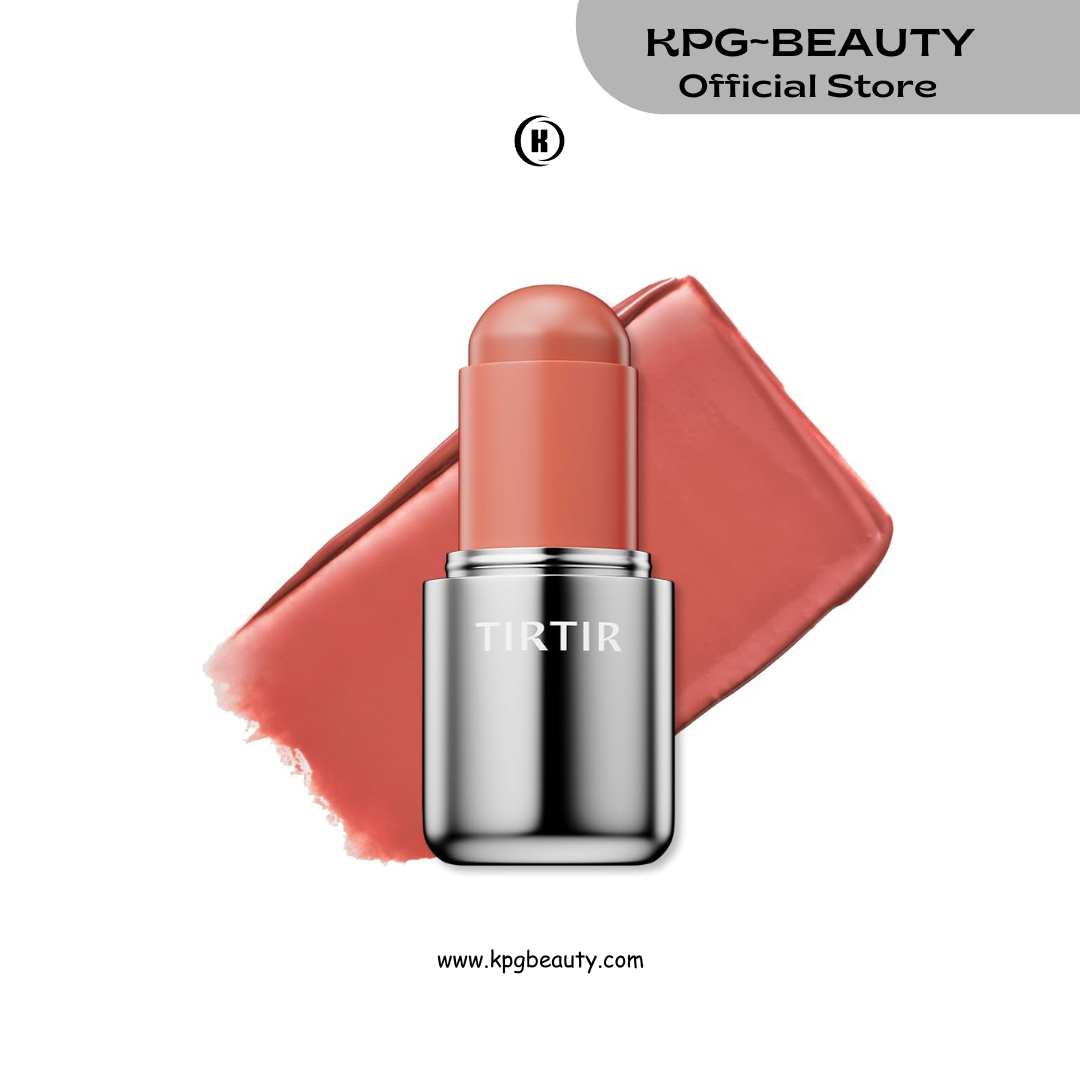TIRTIR Mood Glider Lip & Blush Stick | Multi Use for Lip and Cheek with Creamy Buildable Texture and Natural Glow Color #02 Rose Drizzle, 0.13Oz TIRTIR