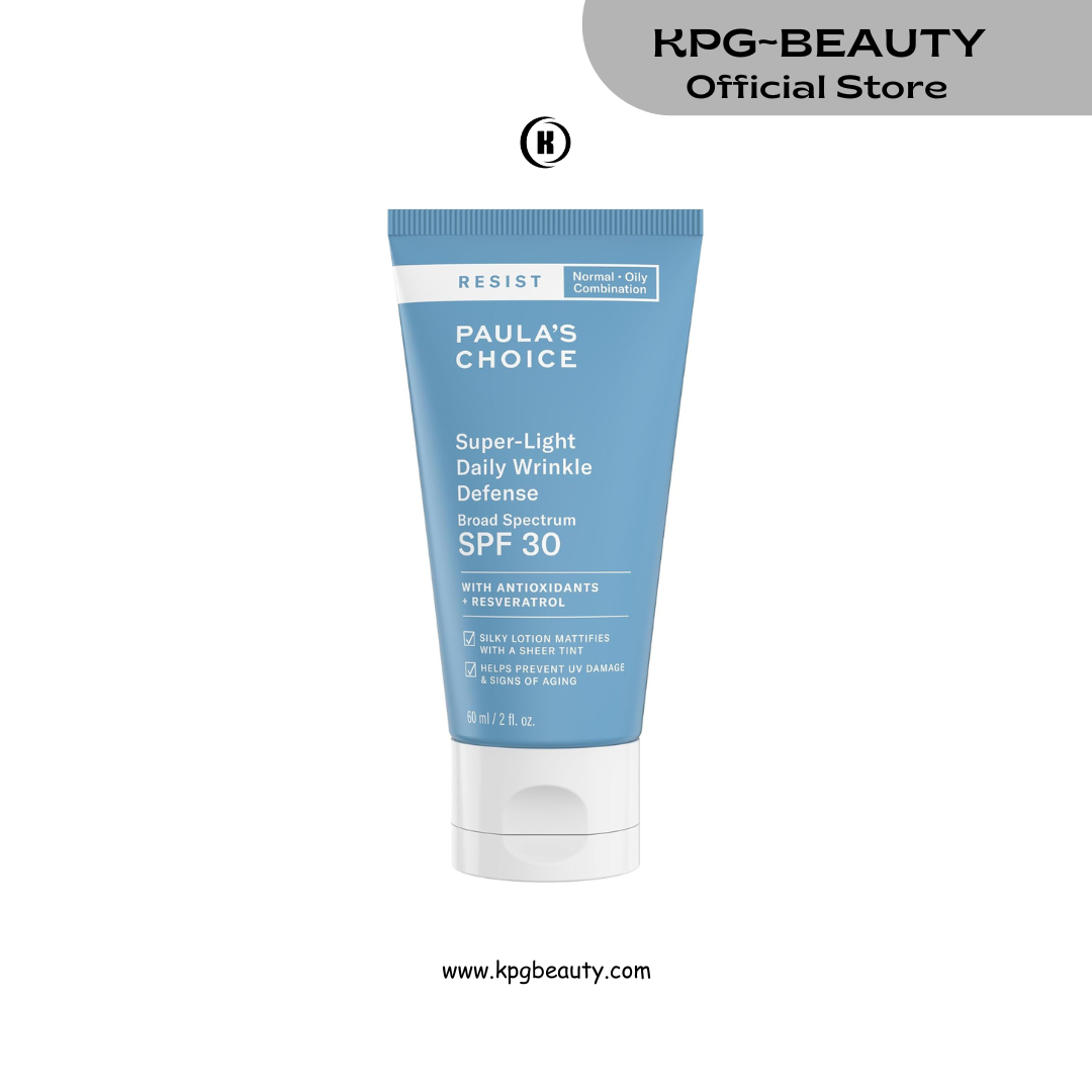 Paula's Choice RESIST Super-Light Daily Wrinkle Defense Mineral Sunscreen, SPF 30 Face Sunscreen for Oily Skin, Matte Tinted Face Moisturizer, UVA/UVB Protection, Fragrance-Free 60ML Paula’s Choice