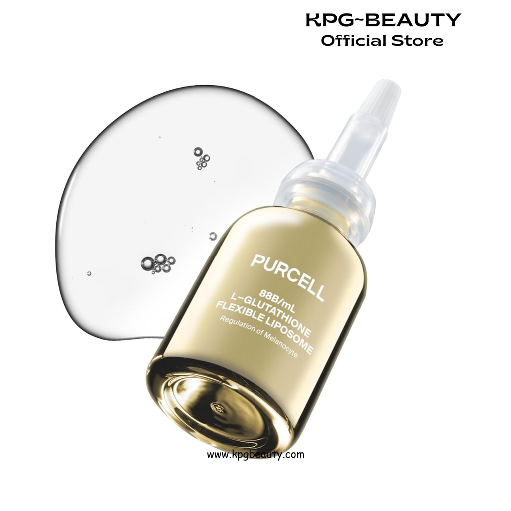 PURCELL Glutathione 5% Face Serum with 1% Niacinamide & 1% Tranexamic Acid – Flexible Liposome Tone up Serum for Anti pigmentation & Hydration (1.85 fl oz / 55 ml) Purecell