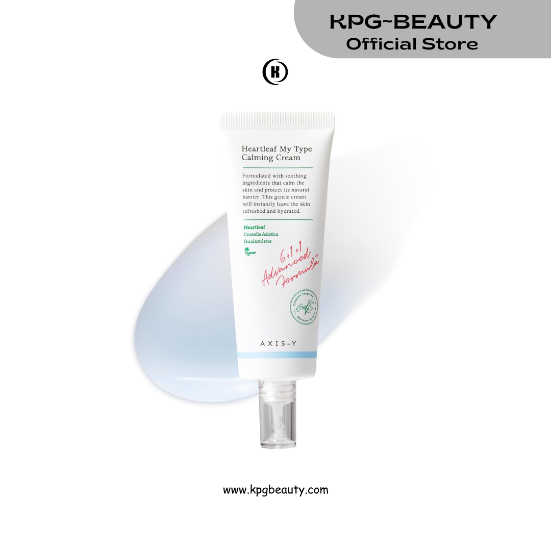 AXIS-Y Heartleaf My Type Calming Cream - Soothing, Redness Relief & Long Lasting Moisture Dewy Skin Daily Face Lotion - Vegan Korean Skin Care Moisturizer Face Cream (2.02 fl. oz.) AXIS-Y