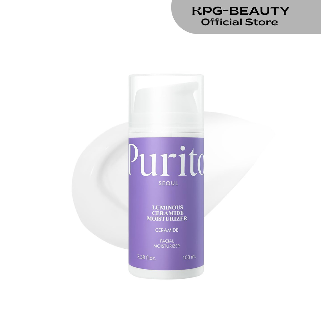 PURITO Luminous Ceramide Moisturizer | Five-Ceramide Barrier Recovery Cream for Dry & Sensitive Skin | Hydration Lock, Soothing Care, Vegan & Cruelty-Free | Korean Skincare, 100mL Purito Seoul