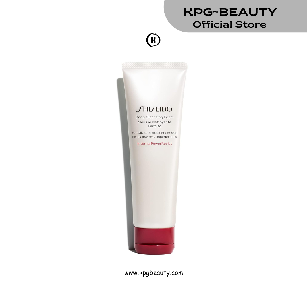 Shiseido Deep Cleansing Foam - 125 mL - Deeply Cleanses & Removes Impurities for a Fresh, Smooth Finish - For Oily to Blemish-Prone Skin Shiseido