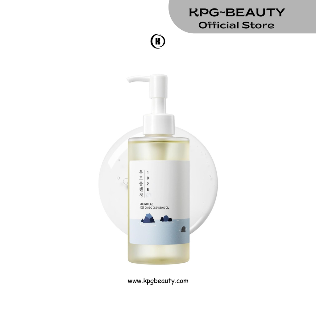ROUND LAB 1025 Dokdo Cleansing Oil 6.76 Fl Oz, Lightweight Oil Cleanser for Face, Makeup Remover for Sensitive Skin, Blackhead and Pore Cleansing, Easy to Wash Off, No Oily Residue, Korean Skin Care Round Lab