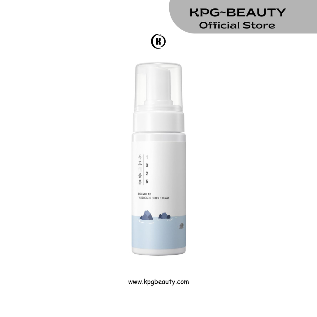 ROUND LAB 1025 Dokdo Bubble Foam Cleanser, Gentle Foaming Face Wash for Sensitive Skin, Low pH 5.5, Hydrating Korean Skincare, Panthenol & Deep Sea Water, Hypoallergenic, Fragrance-Free (5.07 Fl Oz) Round Lab