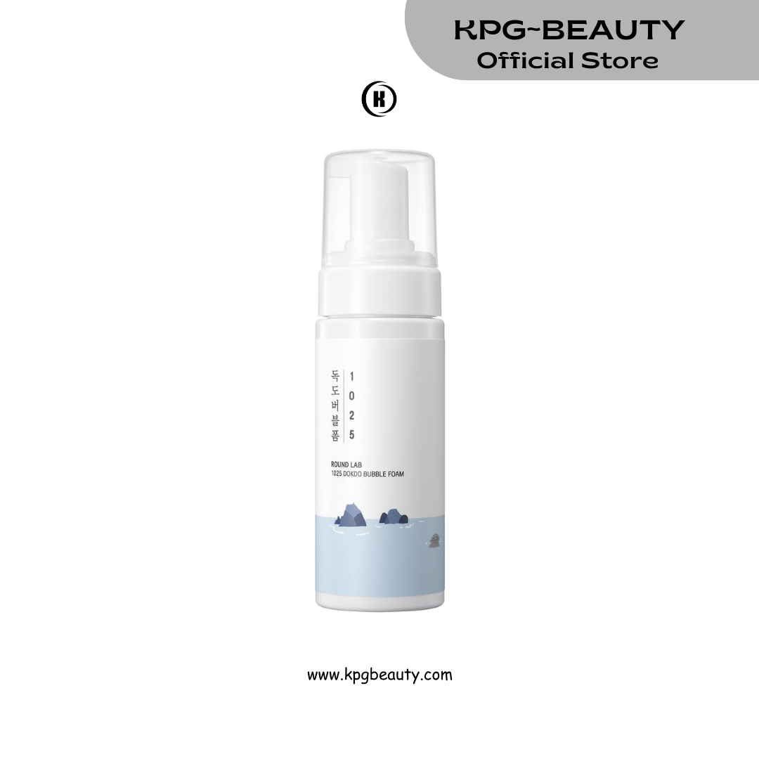 ROUND LAB 1025 Dokdo Bubble Foam Cleanser, Gentle Foaming Face Wash for Sensitive Skin, Low pH 5.5, Hydrating Korean Skincare, Panthenol & Deep Sea Water, Hypoallergenic, Fragrance-Free (5.07 Fl Oz) Round Lab