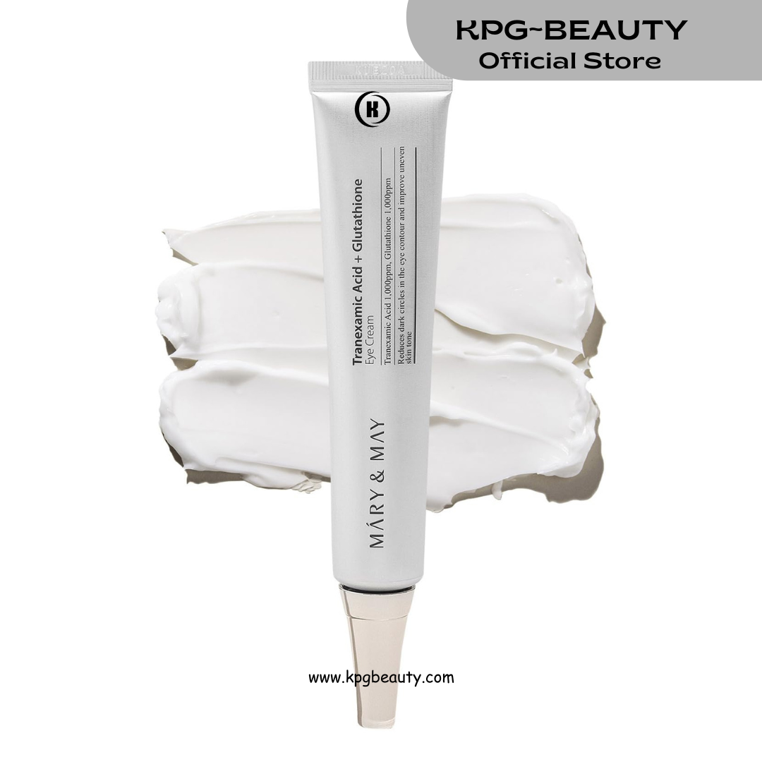Mary & May Tranexamic Acid + Glutathione Eye Cream – Brightening & Firming Eye Treatment (30ml) KPG BEAUTY Mary & May