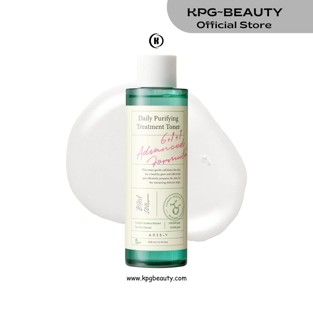 AXIS-Y Daily Purifying Treatment Toner with Salicylic Acid & Centella Asiatica - Pore Minimizer, Oil Control & Blemish Treatment Face Exfoliator - Vegan Korean Skin Care BHA Toner (6.76 fl. oz.) AXIS-Y