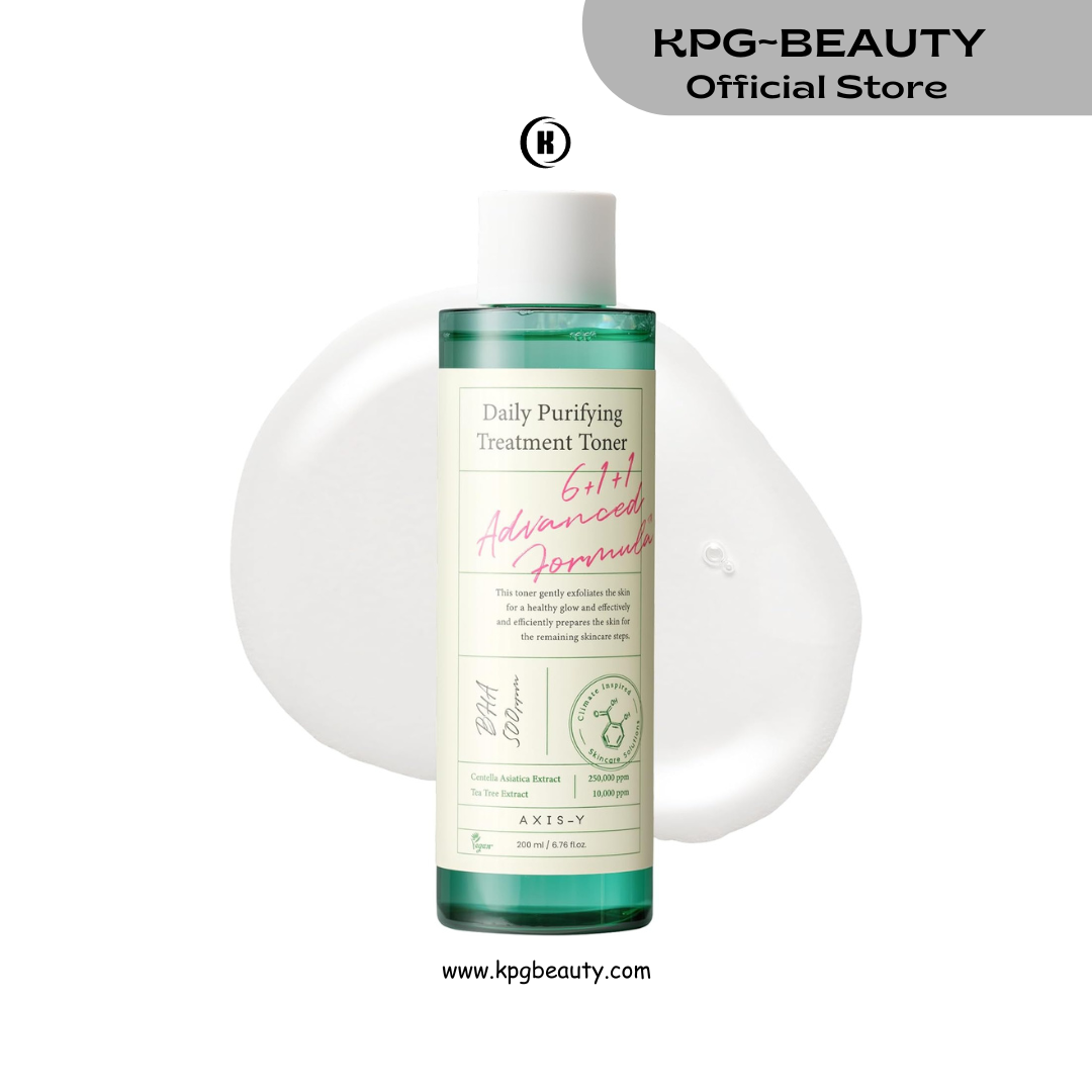 AXIS-Y Daily Purifying Treatment Toner with Salicylic Acid & Centella Asiatica - Pore Minimizer, Oil Control & Blemish Treatment Face Exfoliator - Vegan Korean Skin Care BHA Toner (6.76 fl. oz.) AXIS-Y