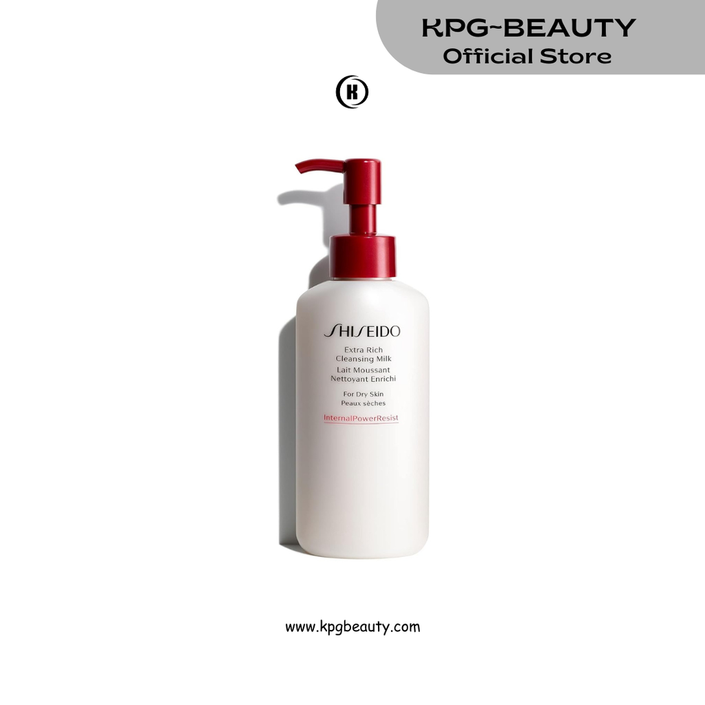 Shiseido Extra Rich Cleansing Milk - 125 mL - Gentle Cleanser for Hydrated, Moisturized Skin - Gentle & Soap Free - For Dry, Very Dry & Sensitive Skin Shiseido