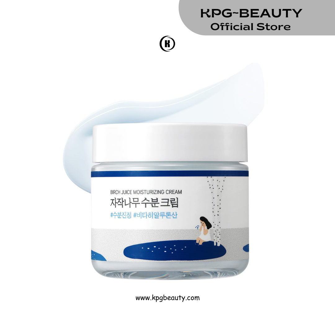ROUND LAB Birch Juice Moisturizing Cream 2.7 Fl Oz, 48-Hour Deep Hydrating Face Moisturizer with Birch Sap & Vita Hyaluronic Acid for Acne-Prone Skin, Reduces Sebum, Oil, Blackheads, Korean Skin Care Round Lab