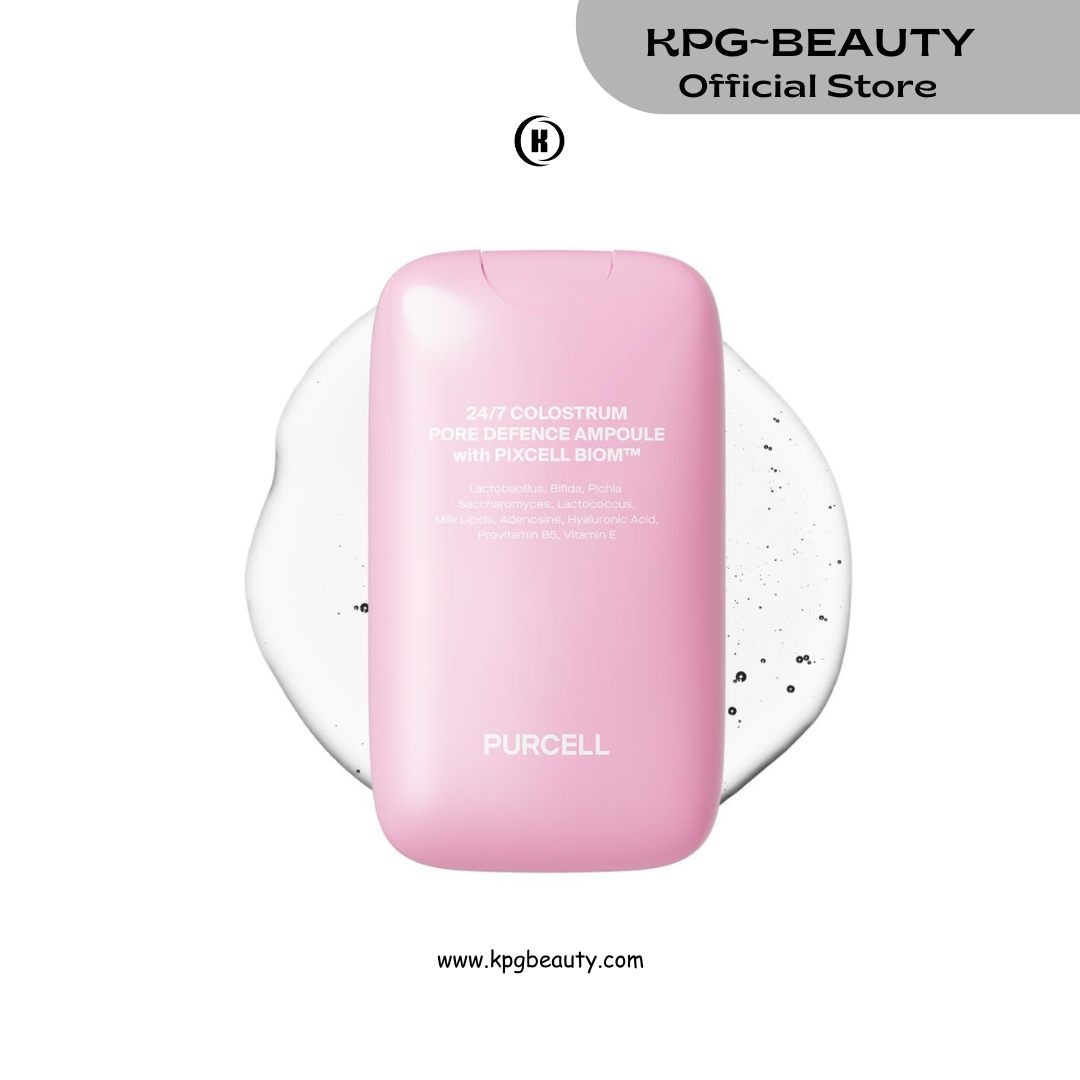 PURCELL 24/7 Colostrum Facial Serum Spray(Pink) - Ampoule Mist for Glass skin with Long Hydration, Poreless Smooth Skin, Before & After Makeup, Hyaluronic Acid, For All Skin types, 1.85 fl oz Purecell