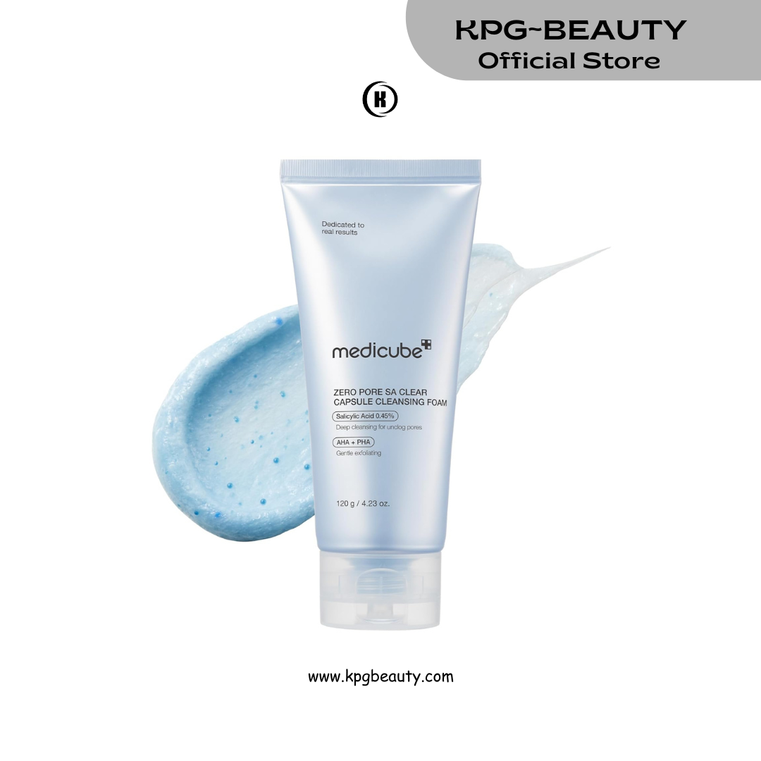 medicube Facial Cleanser Zero Pore Capsule Cleansing Foam | Daily Gentle Cleanser for Skin Texture, Blackhead & Pore Care | AHA, BHA & PHA for Deep Cleansing | Korean Skincare, 4.23 oz Medicube