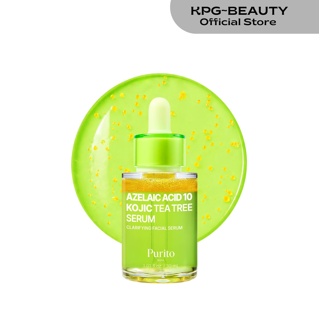 PURITO Azelaic Acid 10% + Kojic Acid + Tea Tree Facial Serum | for Blemish-Prone, Oily & Sensitive Skin | Redness Soothing | Korean Skincare, 30mL Purito Seoul