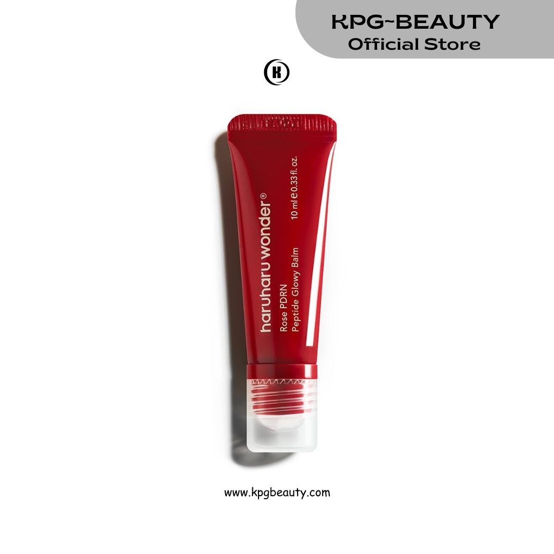 haruharu wonder Rose PDRN Peptide Glowy Balm, Instant Moisture, Repairs Dry Cracked Lips, 24HR Moisture, No Waxy Finish, Vegan, Silicon Free, Micro Plastic Free, Tint-free, 10ML HARUHARU WONDER
