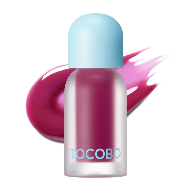 TOCOBO Juicy Berry Plumping Lip Oil 01 Chill Red – Korean Vegan Hydrating Lip Oil with Plant Oils for High Shine Gloss - Non Sticky Formula for All Skin Tones