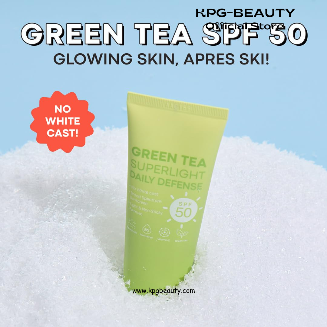 TONYMOLY Green Tea Korean Sunscreen SPF 50+ PA++++ — No White Cast, Lightweight Face Sunscreen for All Skin Tones, Hydrating with Niacinamide, Panthenol & Hyaluronic Acid, 1.69 fl oz TonyMoly