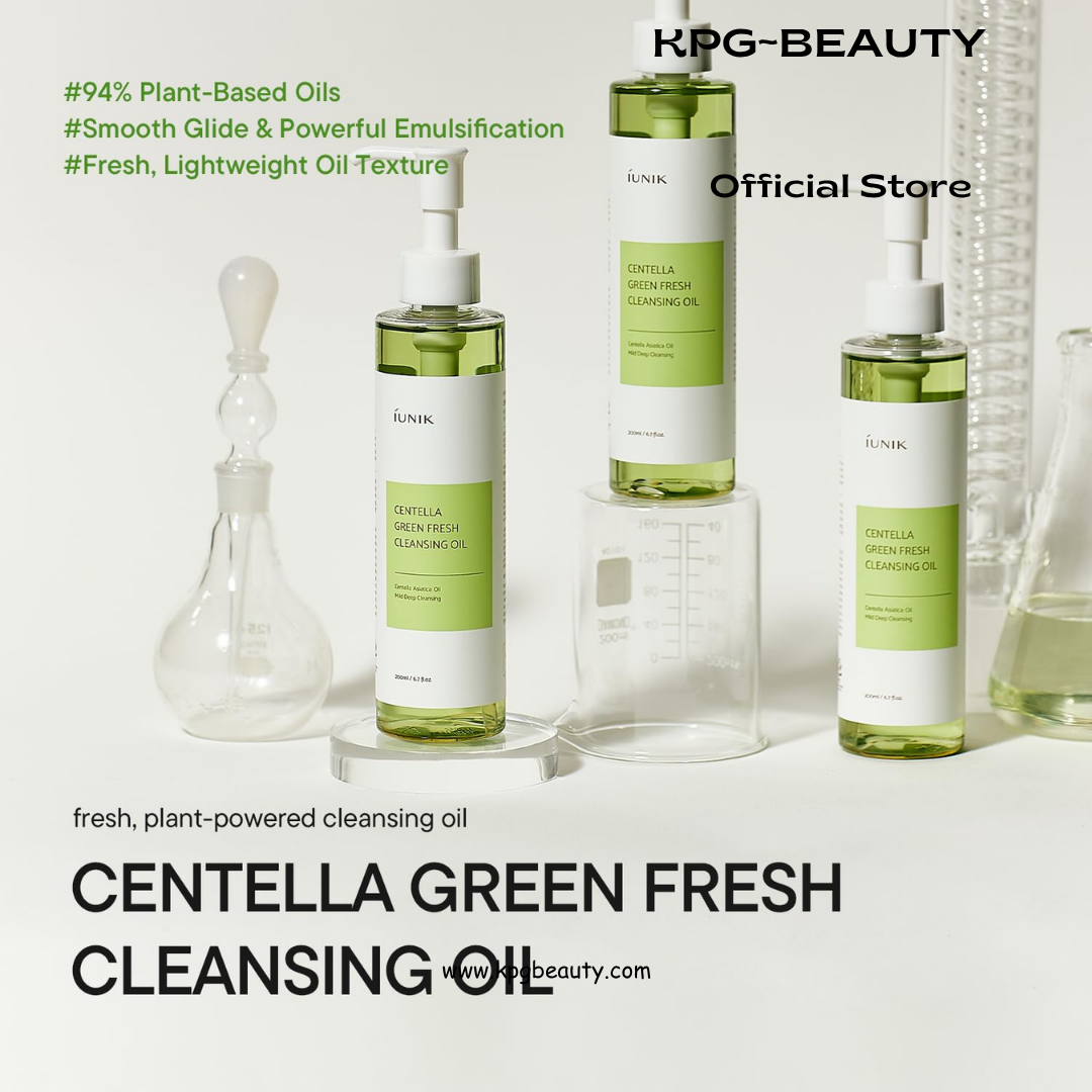 IUNIK Centella Green Fresh Cleansing Oil – Centella Asiatica Gentle Oil Cleanser for Pore & Sebum Control, Makeup & Sunscreen Removal, Korean Skincare, 200ml / 6.7 fl oz Visit the IUNIK Store IUNIK
