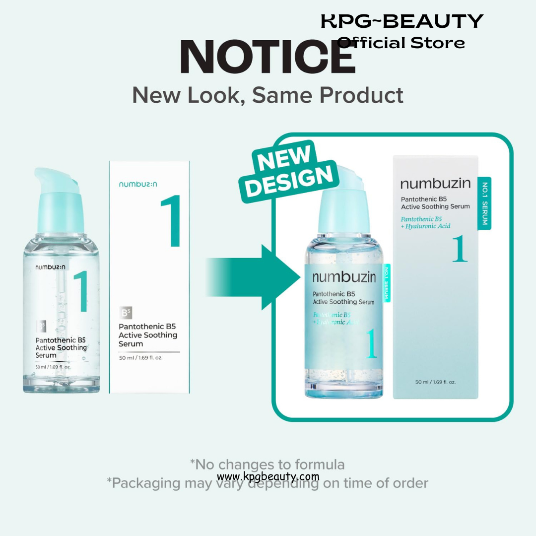 numbuzin No.1 Serum | Pantothenic B5 Active Soothing Serum | Soothing, Hydrating | Pantothenic Acid, Niacinamide | Excess Oil Control, Reduces Breakouts, Acne | Oily, Acne-Prone Skin | 1.69 fl. oz. Numbuzin