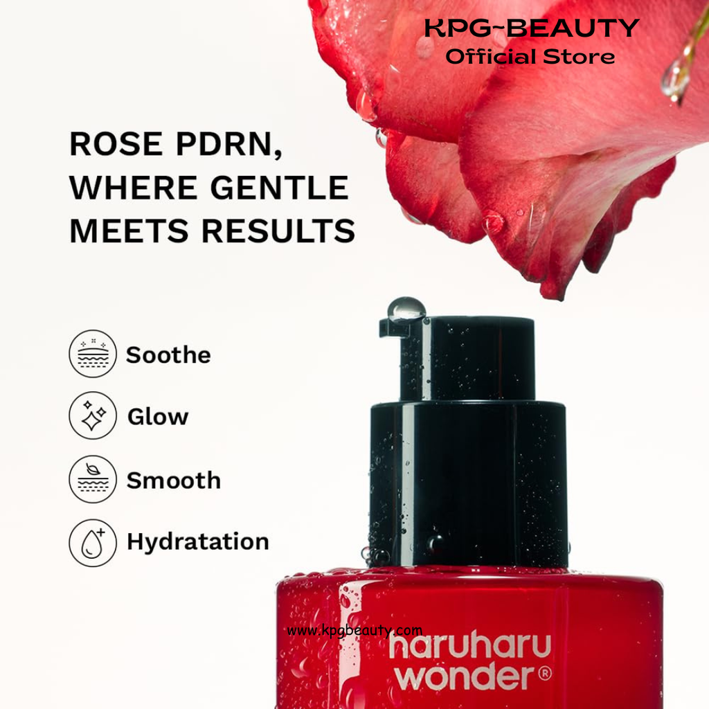 haruharu wonder Rose PDRN Soothing Serum with Azelaic Acid, Redness Relief, Barrier Repair, Bulgarian Rose, Lightweight Formula for Sensitive Skin, Fragrance Free, Korean Skincare, Vegan, 30ML HARUHARU WONDER