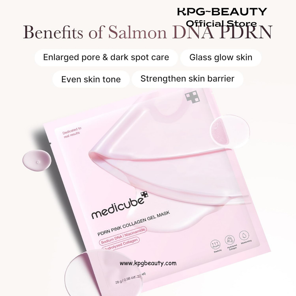 medicube Jelly Gel Mask Salmon DNA PDRN Pink Collagen Glass Glow Care KPG BEAUTY Medicube