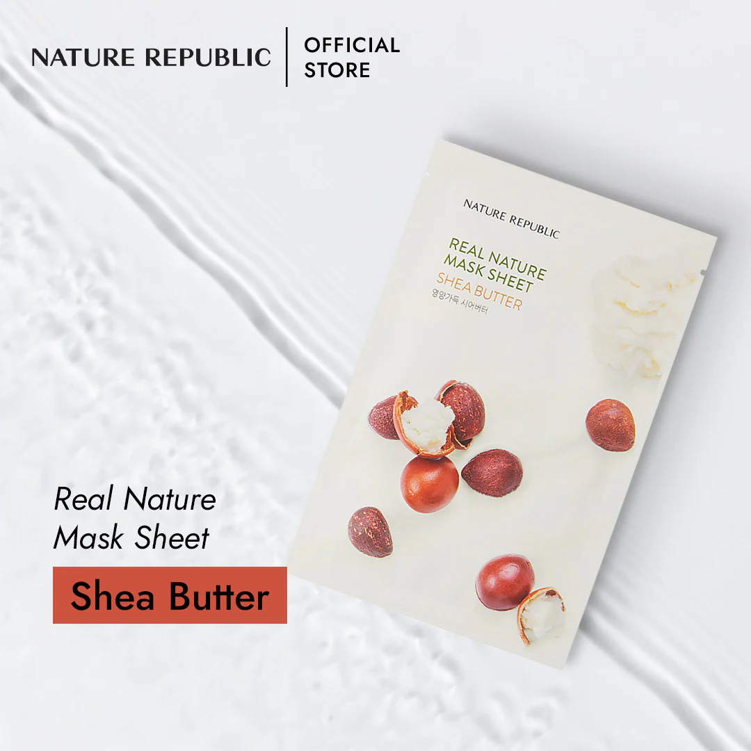 Nature Republic Real Nature Shea Butter Mask Sheet 23ml KPG BEAUTY Nature Republic