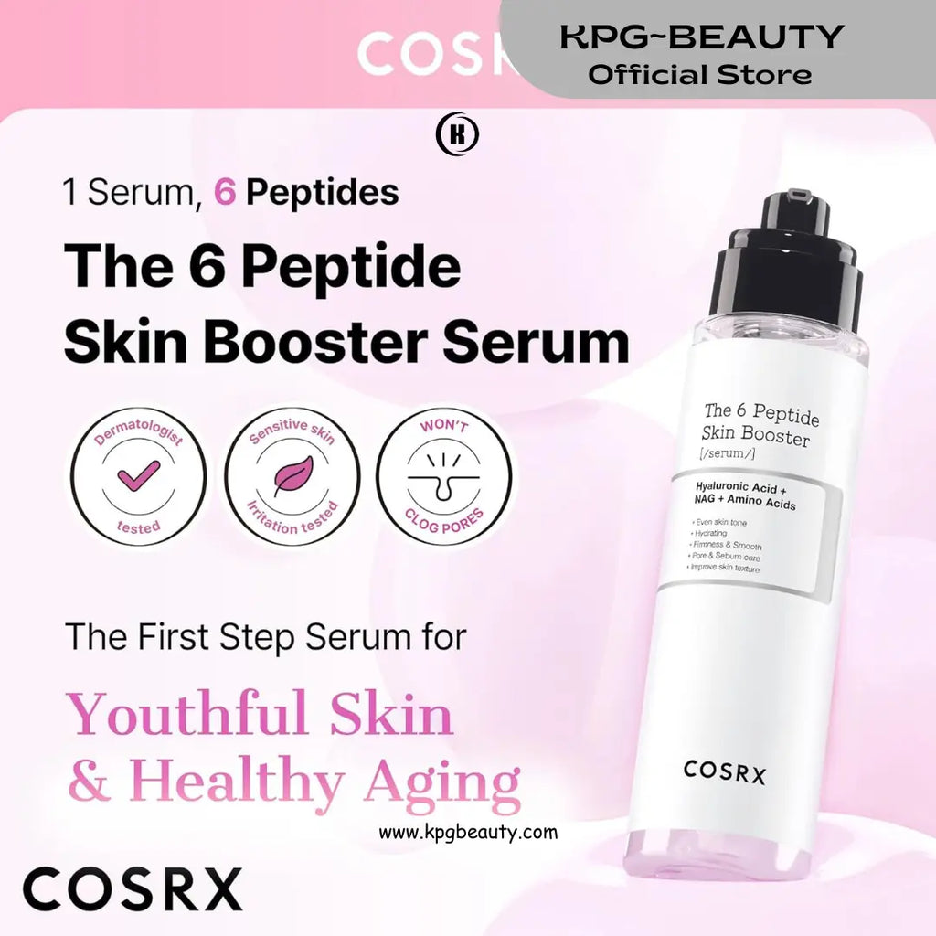 COSRX 6X Peptide Collagen Booster Toner Serum with Copper Peptides, Niacinamide , Korean Skin Care, 150mL/5.07 Fl.Oz KPG BEAUTY COSRX