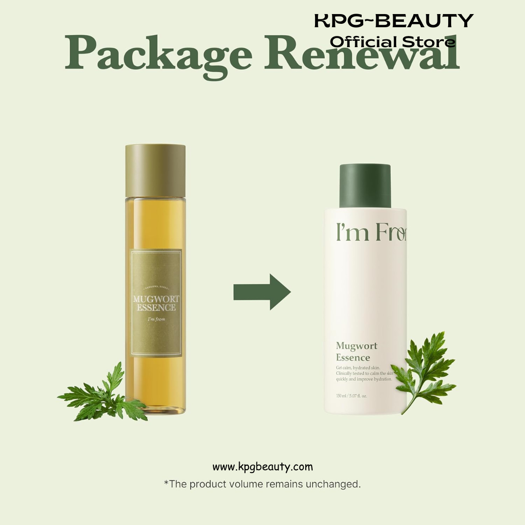 I’m From Mugwort Essence, Deep Calming Essence for Sensitive Skin, Hydrating & Skin Balancing, Vegan Korean Skin Care IAM FROM