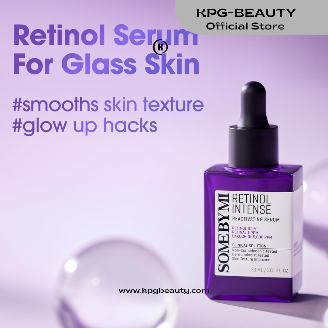 SOME BY MI Retinol Intense Reactivating Serum – 1.01oz, 30ml – Korean Bakuchiol Retinol Serum for Face Firming – Improves Signs of Aging, Minimizes Pore Size & Refines Skin Texture – Korean Skin Care