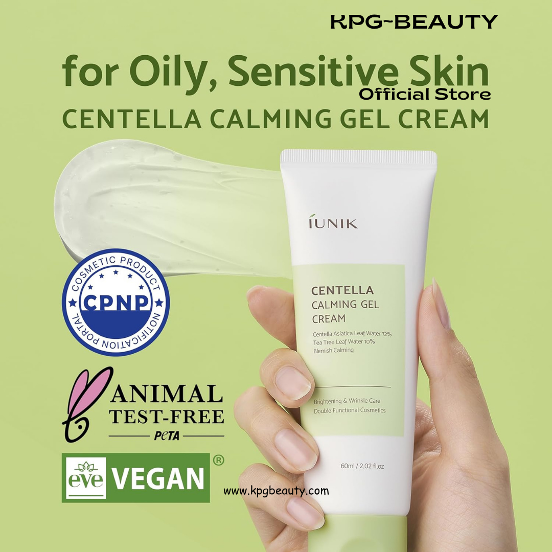 iUNIK Centella Edition Skincare Set (Cream 2.02 fl.oz. & Mini Serum 0.51 fl.oz.) - Centella Asiatica and Tea Tree Leaf Waters to Soothe, Calm, Moisturize, and Protect the Skin IUNIK