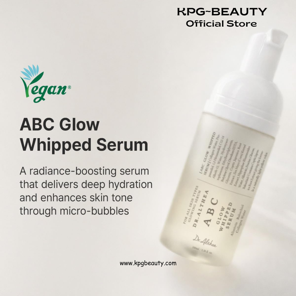 Dr.Althea ABC Glow Whipped Serum | Bubble Toner with Collagen & Vitamin Tea Wtater | Radiance-Boosting Toner for Instant Hydration & Makeup-Ready Finish | Vegan Korean Skincare, 100ml Dr Althea