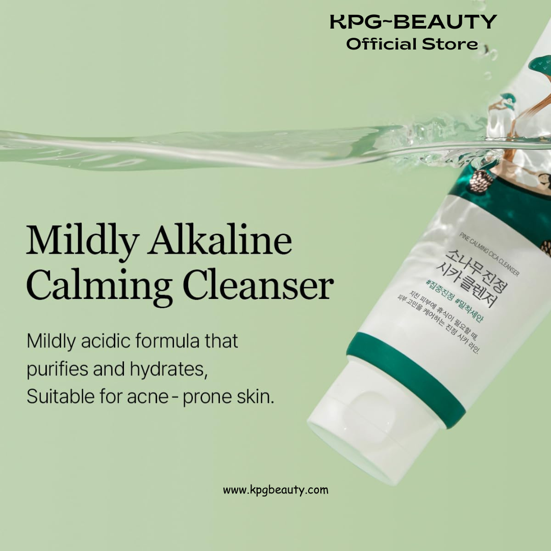 ROUND LAB Pine Calming Cica Cleanser 5.07 Fl Oz – Acne Face Wash with Salicylic Acid, BHA & LHA for Sensitive Skin, Soothing Cica + Hydrating Hyaluronic Acid, Gentle Foaming Cleanser, 150ml Round Lab