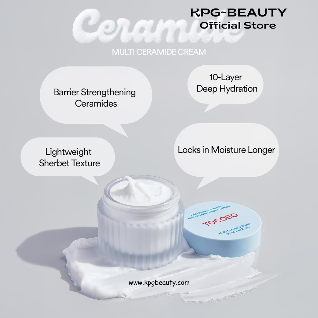 TOCOBO Korean Skincare Multi Ceramide Cream 1.7 Fl oz / 50ml Tocobo