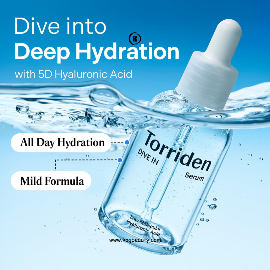 Torriden DIVE IN Hyaluronic Acid Serum 50ml (1.69 fl.oz.) | Deep Hydration to Get Glow Skin | Hyaluronic Acid, Panthenol, Allantoin | Korean Facial Serum