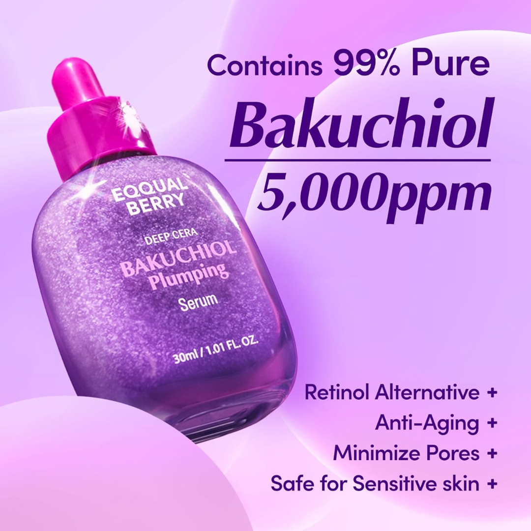EQQUALBERRY Bakuchiol Plumping Face Serum 30ml KPG BEAUTY KPGBEAUTY