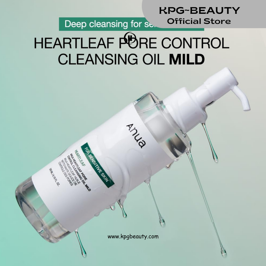 ANUA Gentle Double Cleanser Duo for Facial Cleansing : Heartleaf Pore Control Cleansing Oil Mild & Hydrating Gentle Foaming Cleanser for Double Cleansing, Daily Facial Cleanser, Korean Skincare