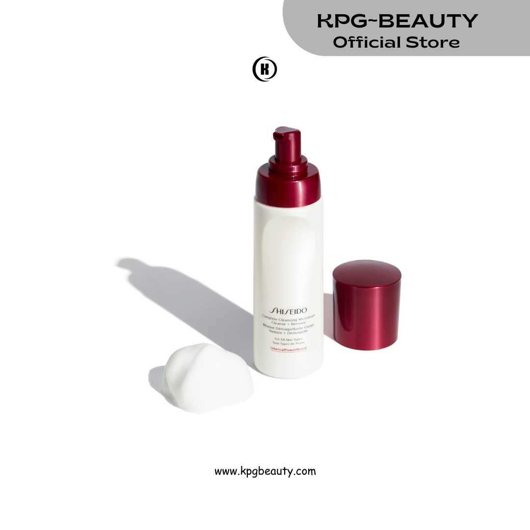 Shiseido Complete Cleansing Microfoam - 180 mL - Light, Instant Foaming Cleanser for Smooth, Hydrated Skin - Softens & Removes Impurities - All Skin Types Shiseido