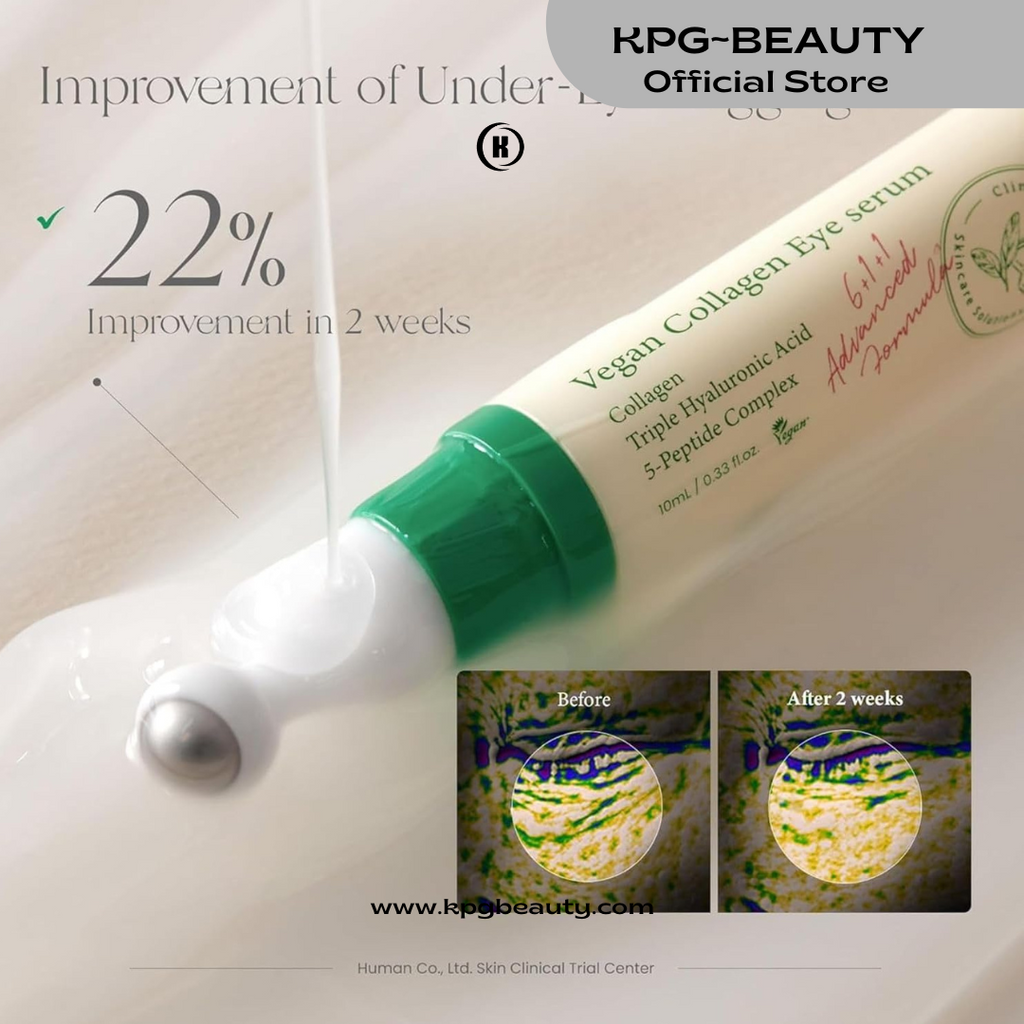 AXIS-Y Vegan Collagen Eye Serum - K Beauty Triple Hyaluronic Acid & Peptide Collagen Serum Improve Skin Elasticity, Reduce Fine Lines & Dark Circles - Vegan Korean Skin Care Eye Cream