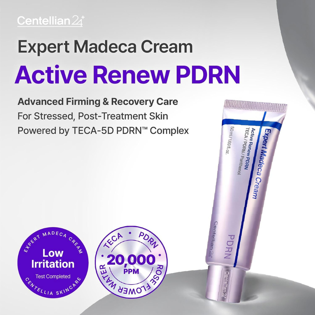 CENTELLIAN 24 Madeca Cream Active Renew PDRN - Korean Face Moisturizer, Firming & Hydrating Anti-Aging Cream with TECA, Hyaluronic Acid & Panthenol, Skin Barrier Repair, 1.69 fl oz CENTELLIAN 24