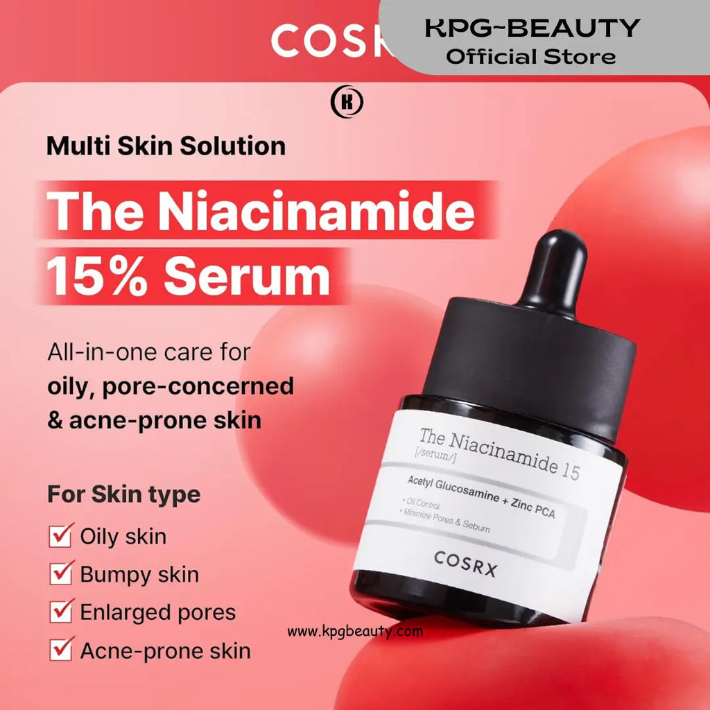 COSRX 15% Niacinamide Face Serum, 0.67 fl oz, Pore Minimizer Serum for Face, Even Skin Tone, Korean Skin Care KPG BEAUTY COSRX